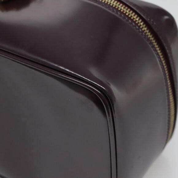 GUCCI Bamboo Vanity Hand Bag Leather Purple Gold 032 1956 032 1956 - Picture 10 of 16